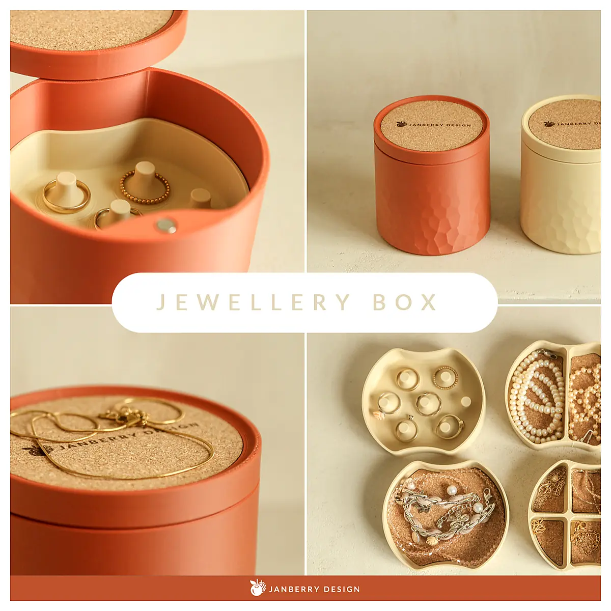 Jewellery Box 4 Trays Organizer Storage Box Jewelry Tray Set Parts Repair