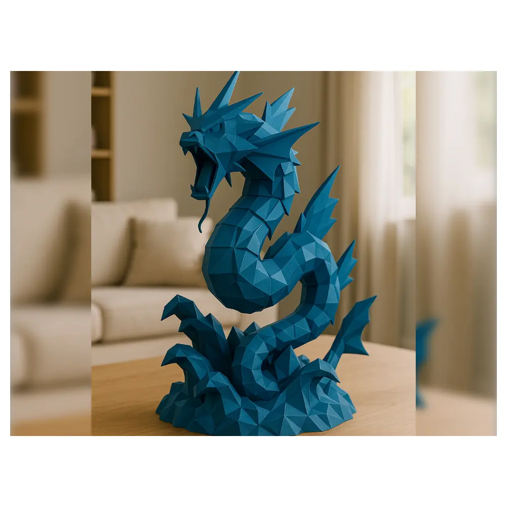 Lowpoly Gyarados Model 3D Printing Accessories Parts Repair Universal