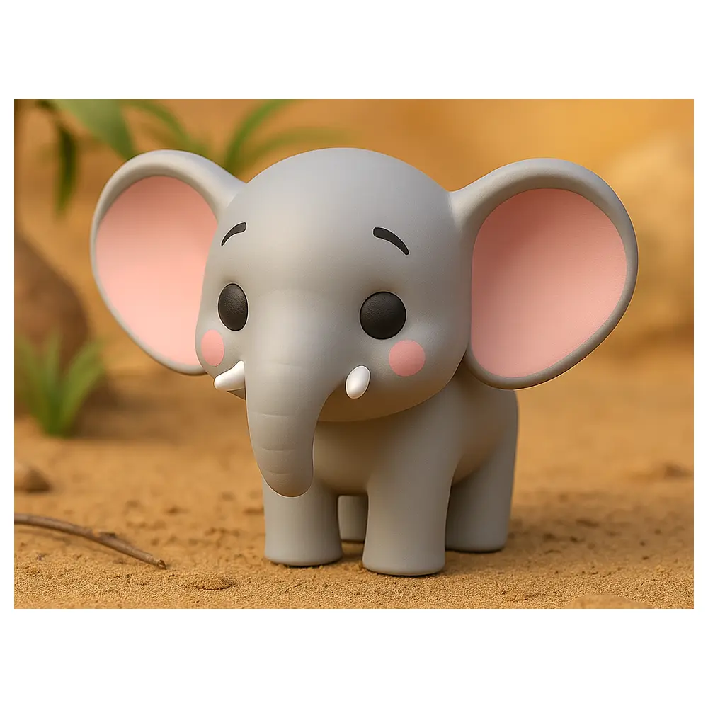 Baby Elephant Toy Infant Plush Figurine Early Learning Educational Toy Elephant Playtime