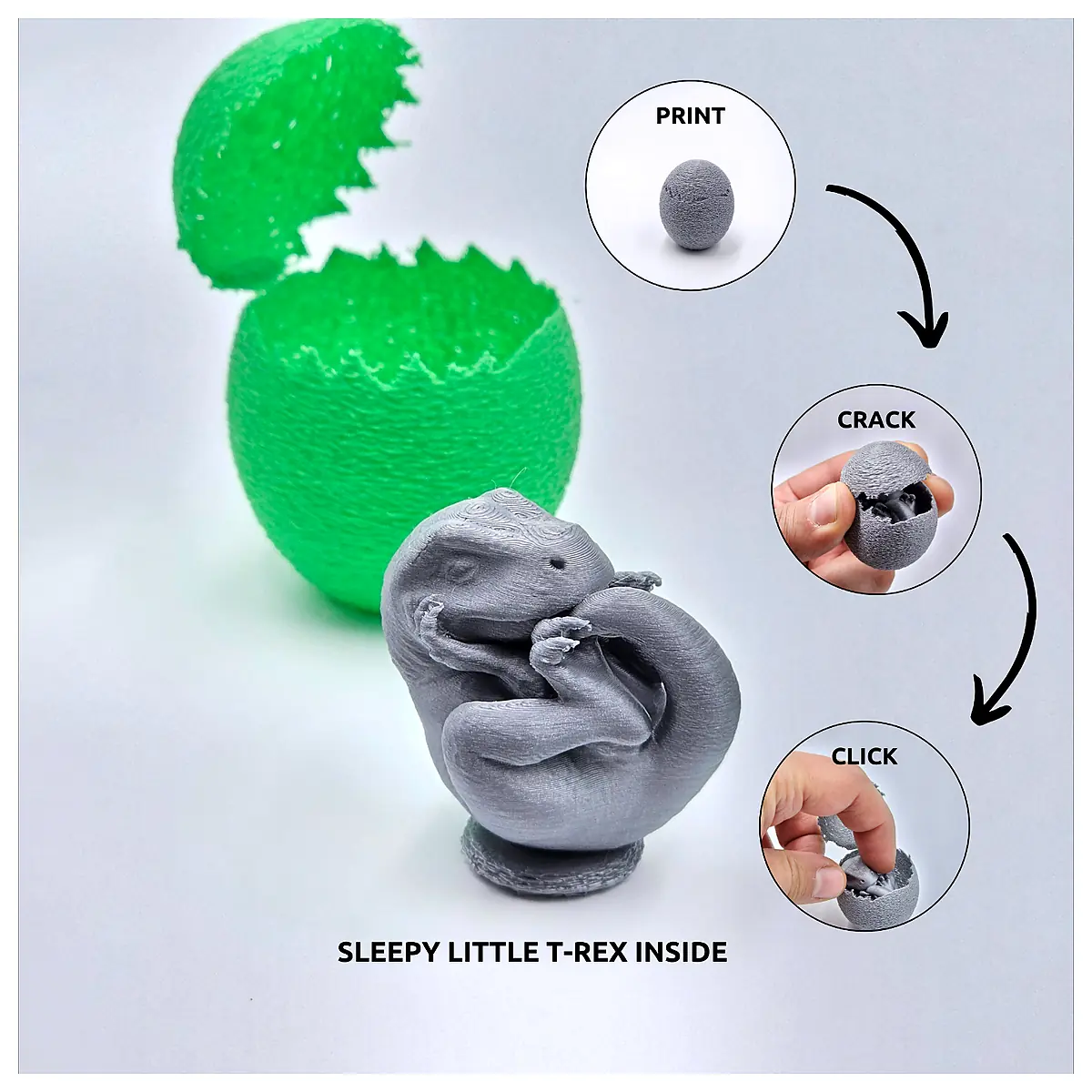 Dinosaur Egg T Rex Hatching Realistic Simulation Toy Dino Egg Gift for Kids