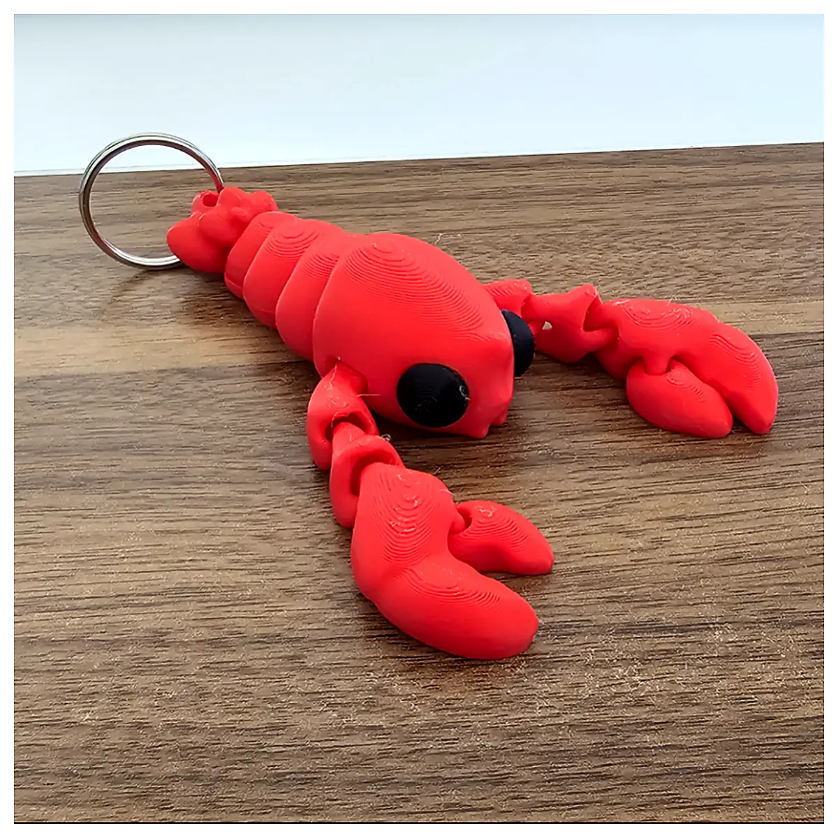 Flexible Keychain Lobster Charm Keyring Accessory Decoration Phone Holder Multi functional