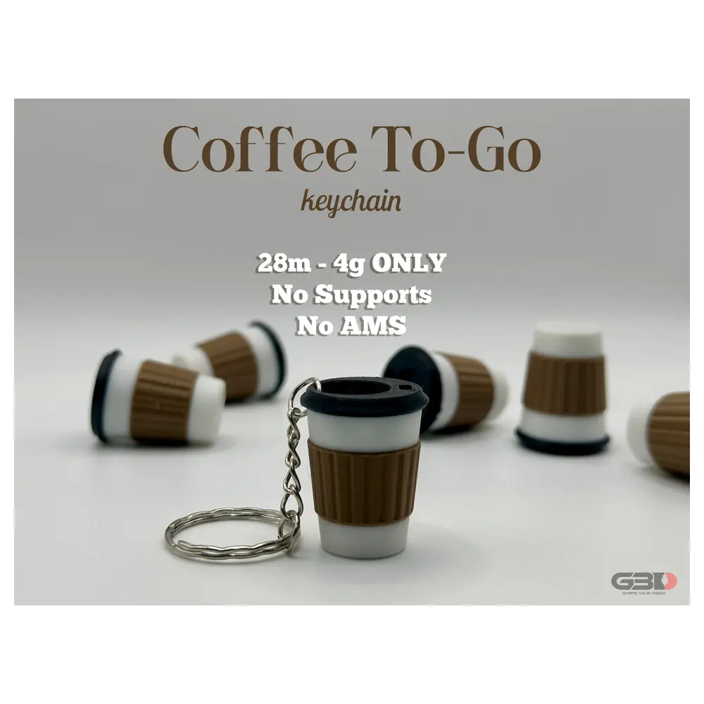 Coffee To Go Keychain Travel Mug Chain Coffee Accessory Parts Drink Holder Portable Cup Hanger