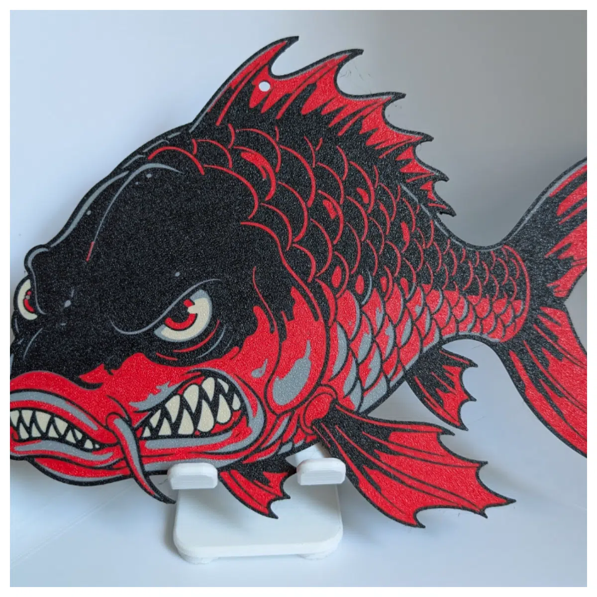 Grumpy Cartoon Carp Figurine Aquarium Decoration Fish Toy Water Feature Fish Tank Accessory for Fish Lovers Cute Carp Gift