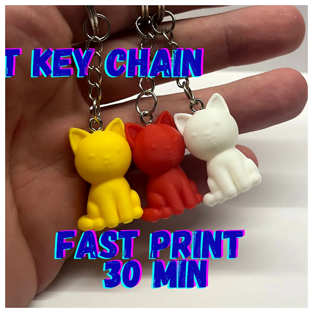 Cat Keychain Pet Chain Cat Toy Wallet Keychain Pet Accessories Repair Parts Replacement