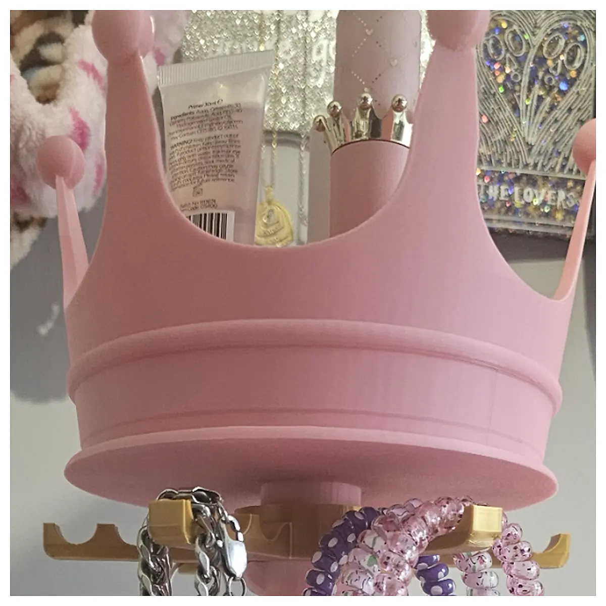 Spinning Jewellery Lip Gloss Makeup Stand Universal Display Rack Lipstick Holder Beauty Organizer