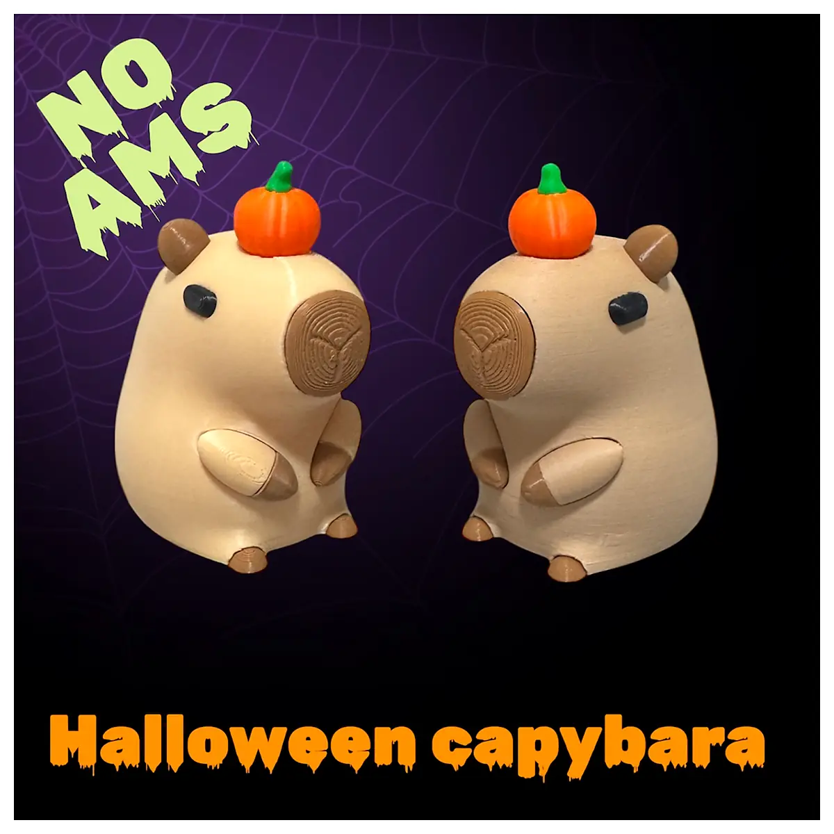 Halloween Capybara Decoration Cartoon Animal Festive Toy Pet Accessories Wholesale