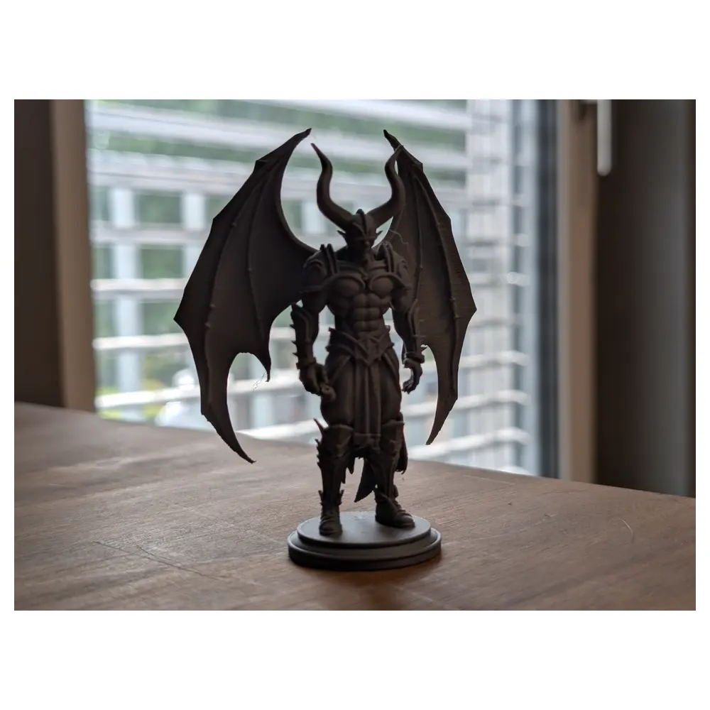 Demon Knight Statue Dark Lord Model 40k Collectible Display Figure Battle Spirit