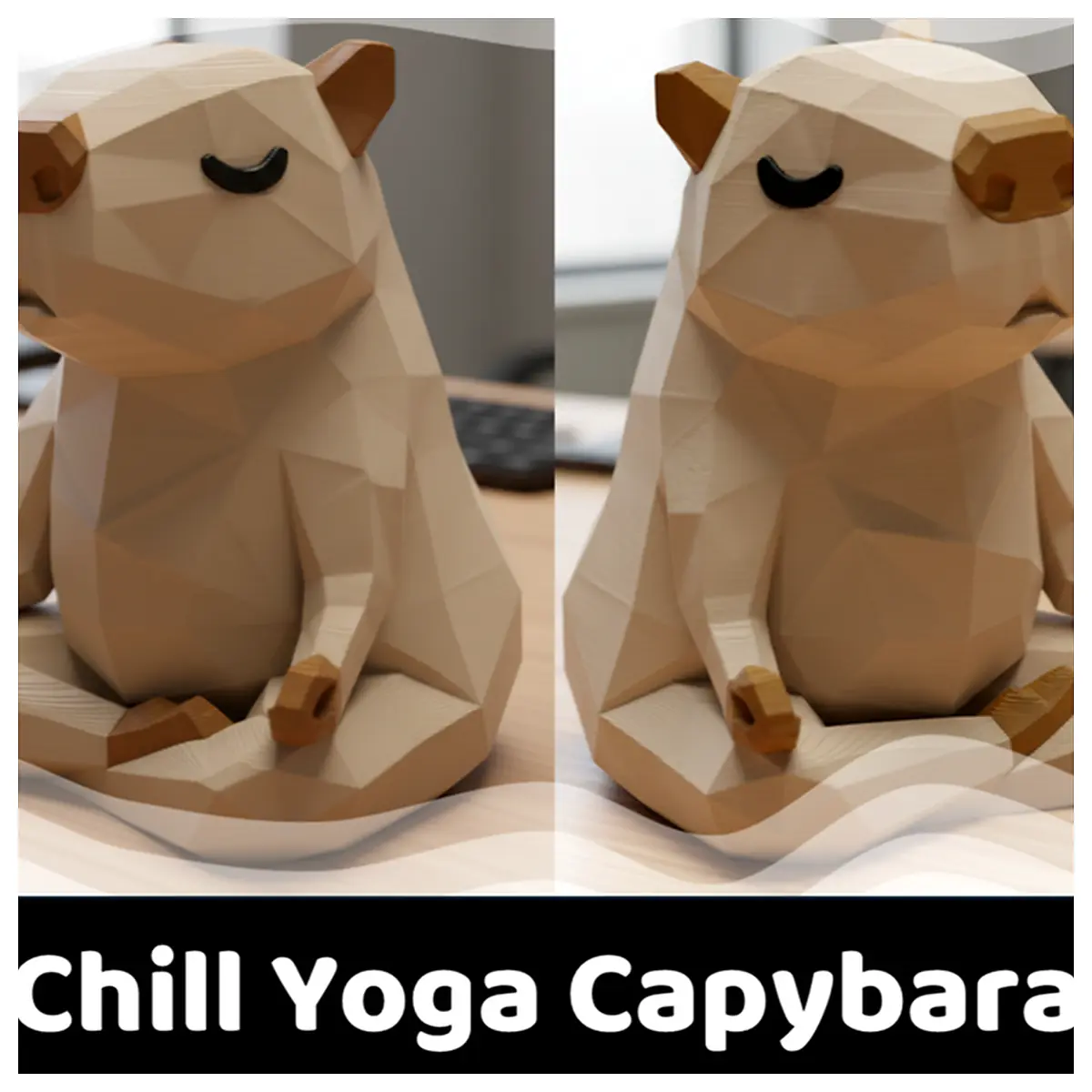Yoga Capybara Zen Mode Comfortable Relaxation Meditation Exercise Wellness Universal Parts Repair