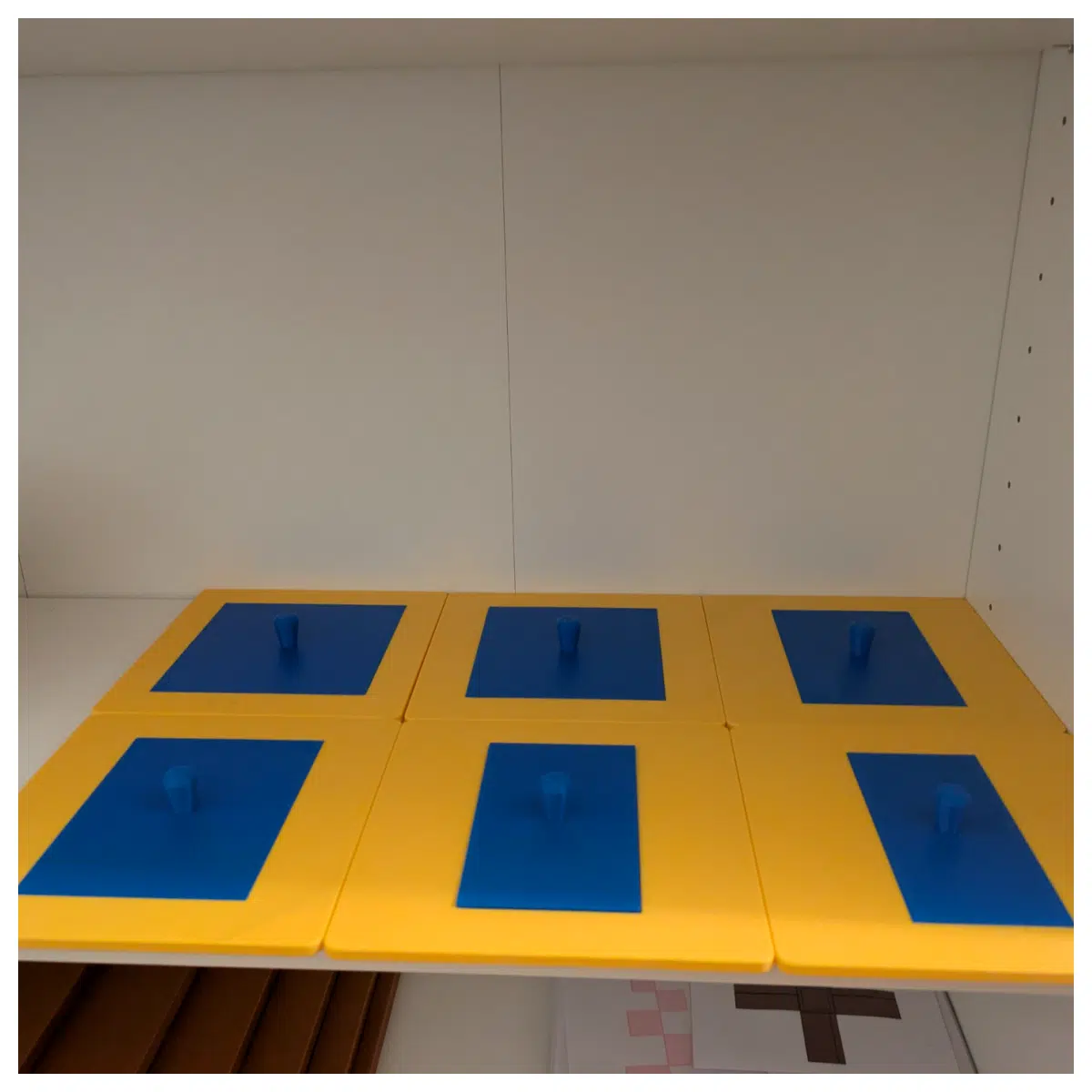 Montessori Geometric Cabinet Tray 2 Rectangles Geometry Learning Toys Shape Sorting Spatial Awareness Geometric Set Educational Tools