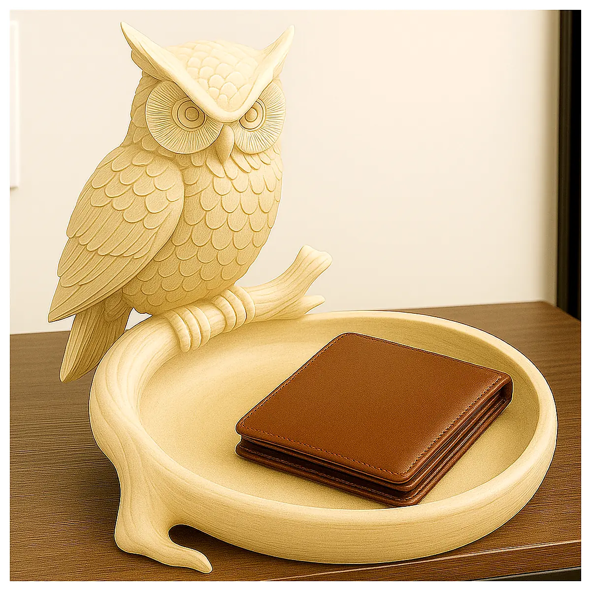 Owl Catchall Tray Modern Entryway Organizer Entrance Decor Protective Dish Kitchen Countertop Protector Universal Holder