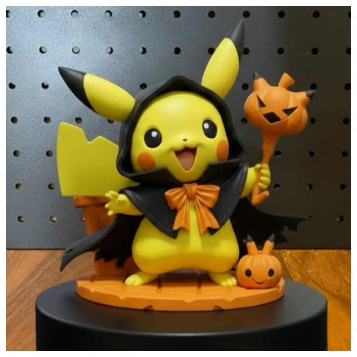 Halloween Pikachu Statue Trick or Treat Pokemon Figure Collectible Ghost Theme Anime Statue Universal Display Piece