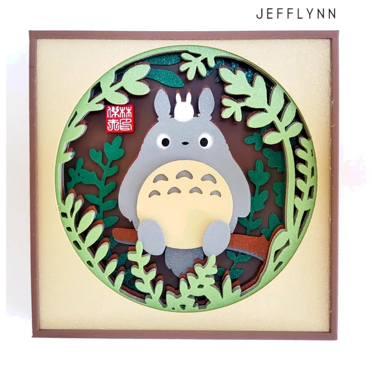 Shadow Box Totoro Layered Art Decor Toy Handmade Craft Wholesale Retail