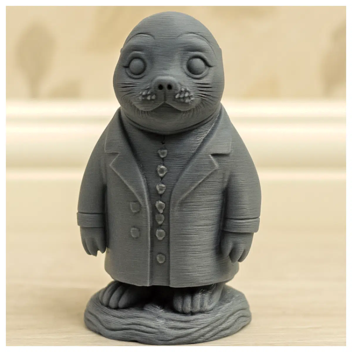 The Gentleman Seal Serene Charm Seal Decor Marine Art Seal Figurine Ocean Theme Decor Seal Gift