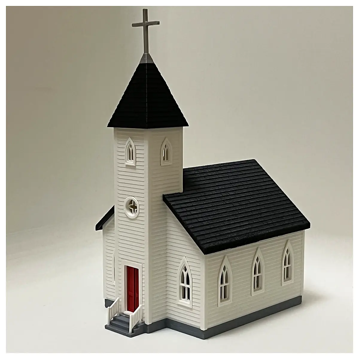 Country Church Model Train HO N Scale Scenic Layout Accessories Replacement Parts Repair