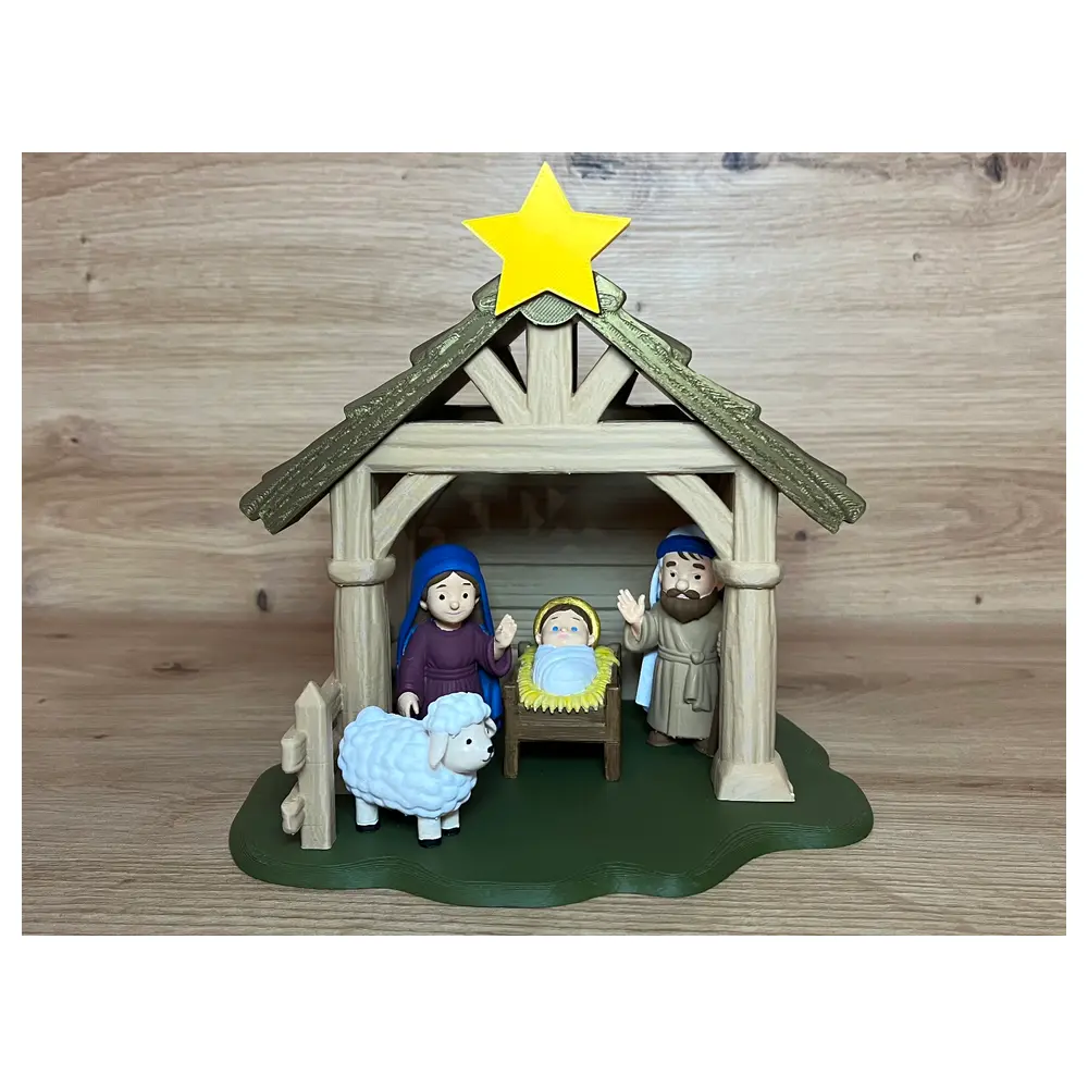 Nativity Scene Decorations Jesus Christ Shepherd Holy Land Christmas Display Set Religious Figures Outdoor Indoor