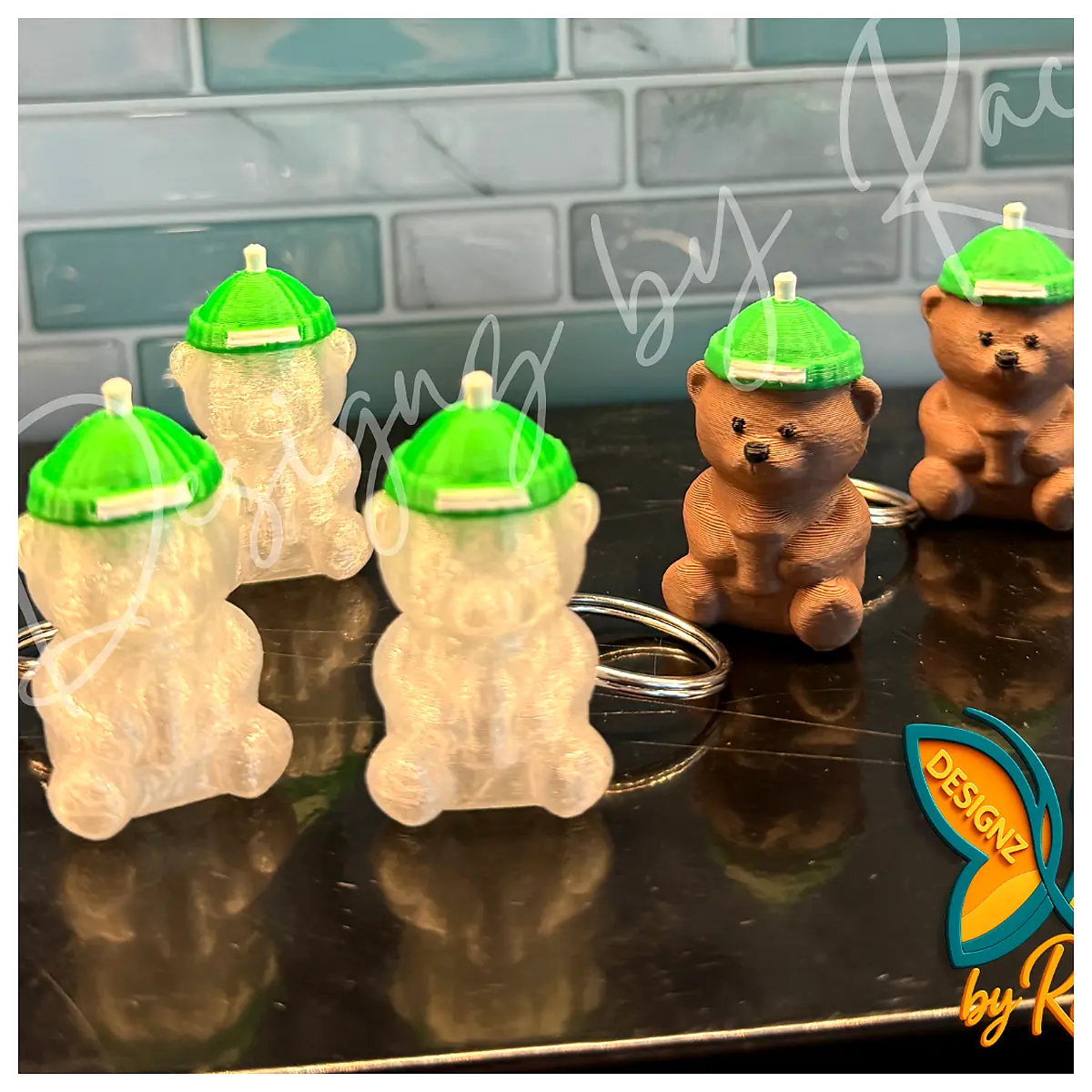 Bearista Keychain Cute Animal Car Keychains Decorative Accessories Bear Toys Bear Lover Keychain Gift
