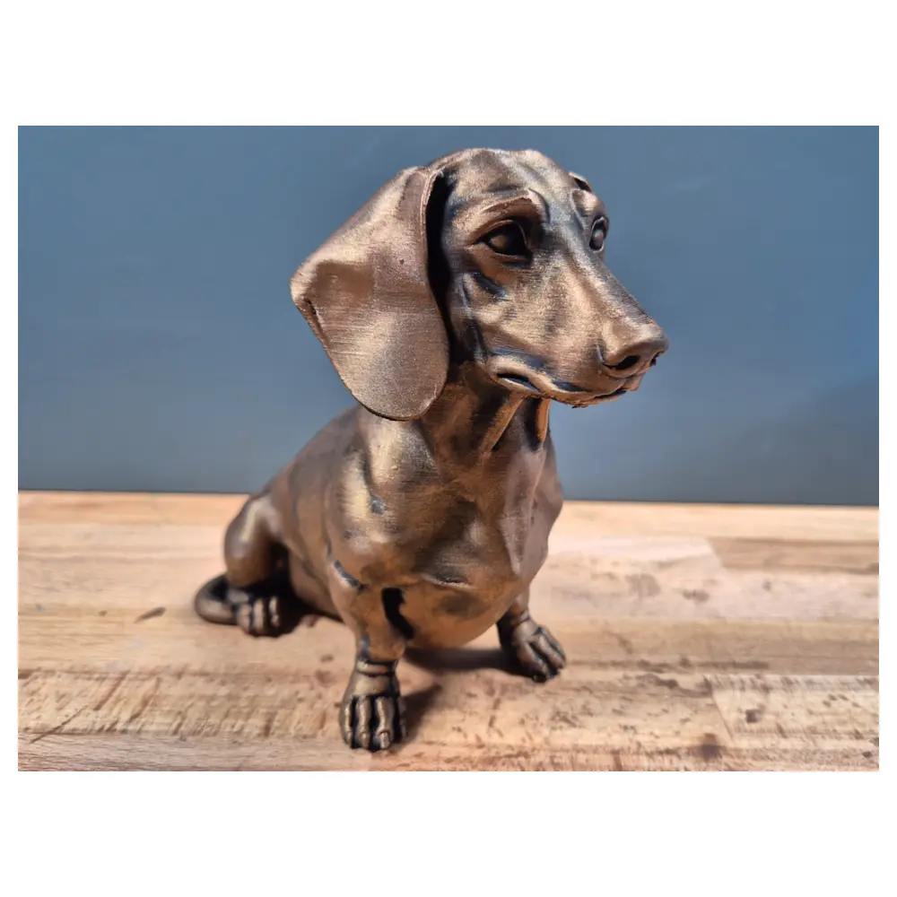 Dachshund 3D Dog Statue Decorative Figurine Breed Sculpture Pet Memorial Gift Universal Dog Decor