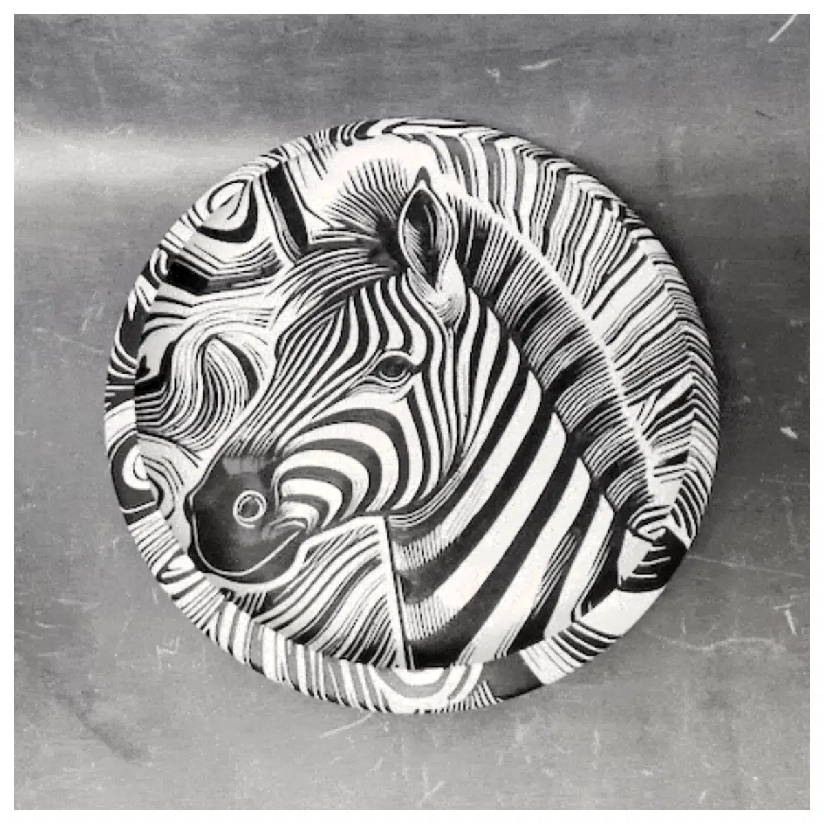 Zebra Woodcut Catch All Bowl Decorative Serving Dish Artisan Kitchenware Dining Room Accent Pet Bowl Storage Container