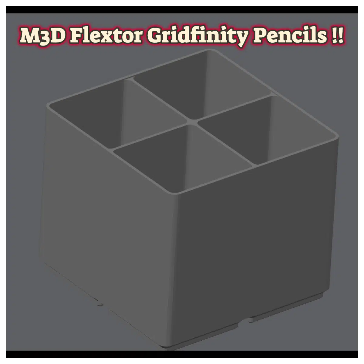 M3D Flextor Pencil Holder Art Supply Organizer Flexible Grip Drawing Accessory Creative Storage Portable Case Sketching Tools