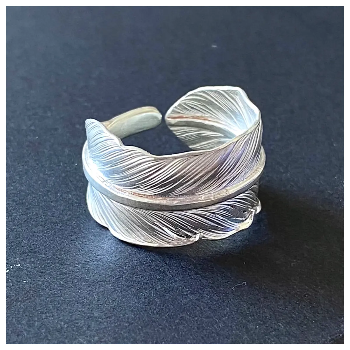 Feather Ring Artistic Personality Simple Ring Jewelry Accessories Repair Parts Replacement