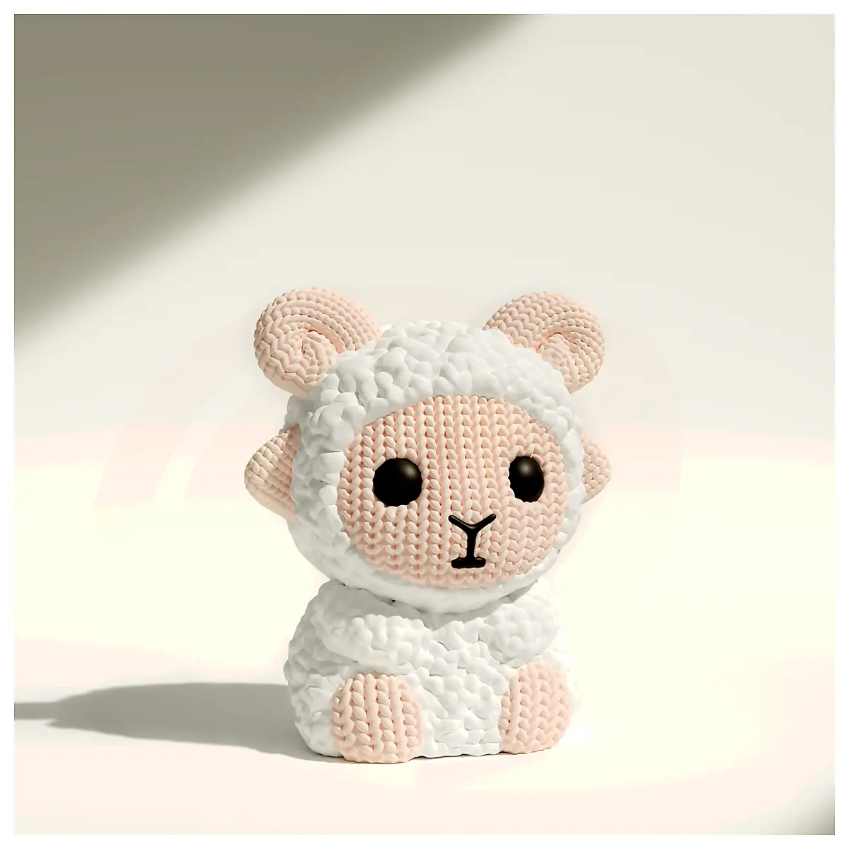 Knitted Sheep Plush Toy Realistic Sheep Cute Stuffed Animal Children Gift Sheep Wool Accessories