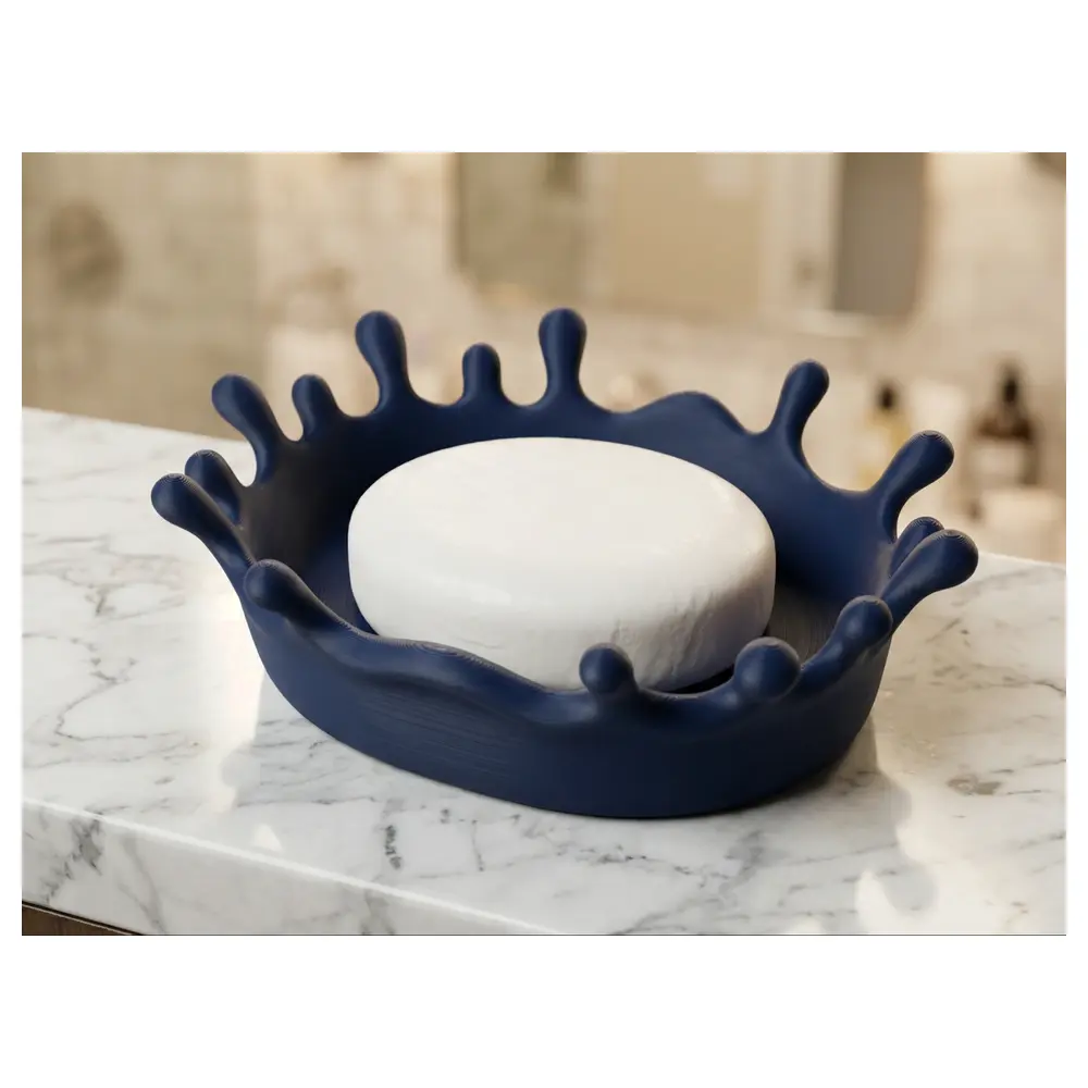 Liquid Soap Dish Holder Splash Soap Saver Drain Holder Bath Accessory Water Drainage Cleaning