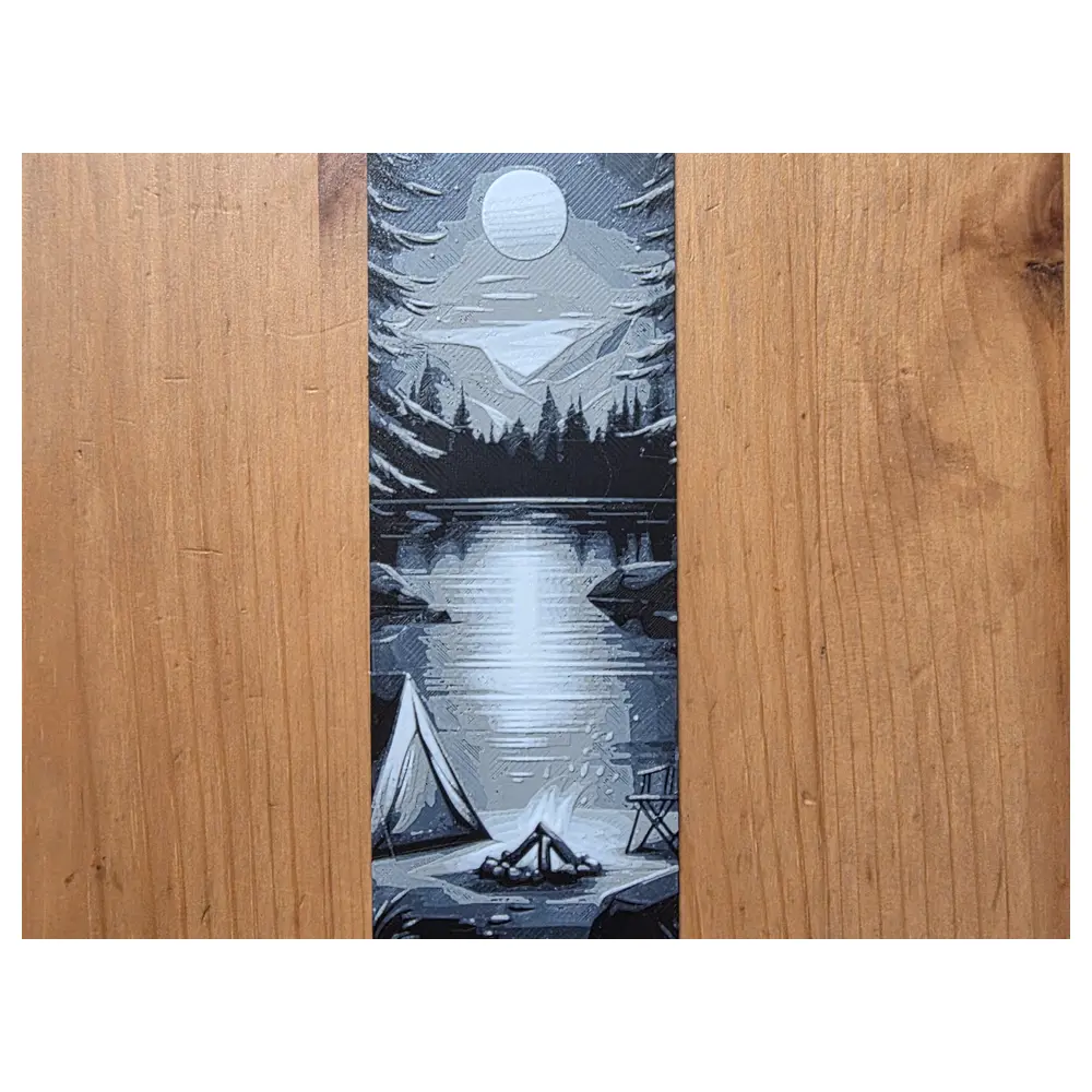 Beach Campfire Bookmark Outdoor Reading Memorial Gift Fun Gift Travel Souvenir Campfire Reading