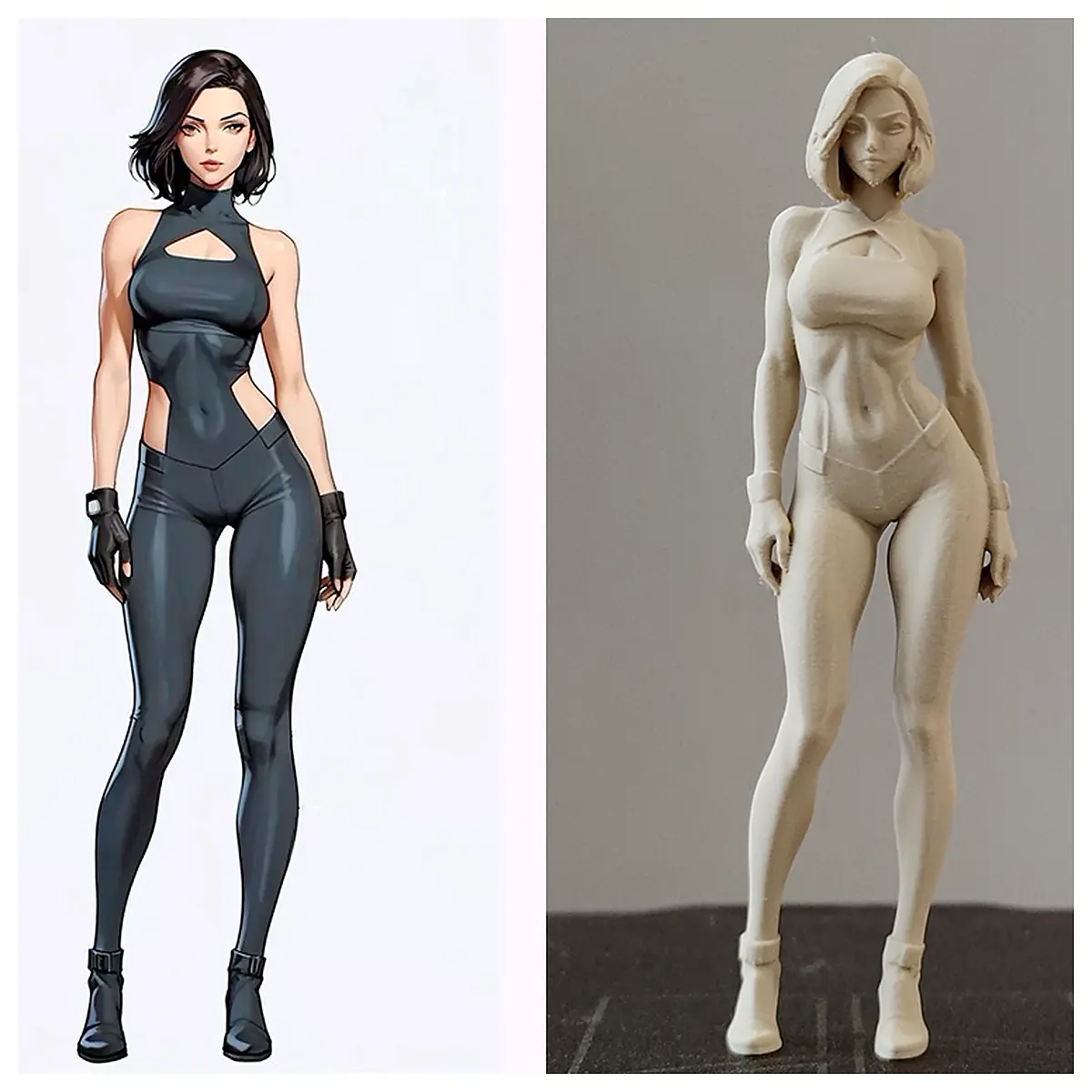Anime Girl Figure Collectible Model Toy Sculpting Display Figure Accessories