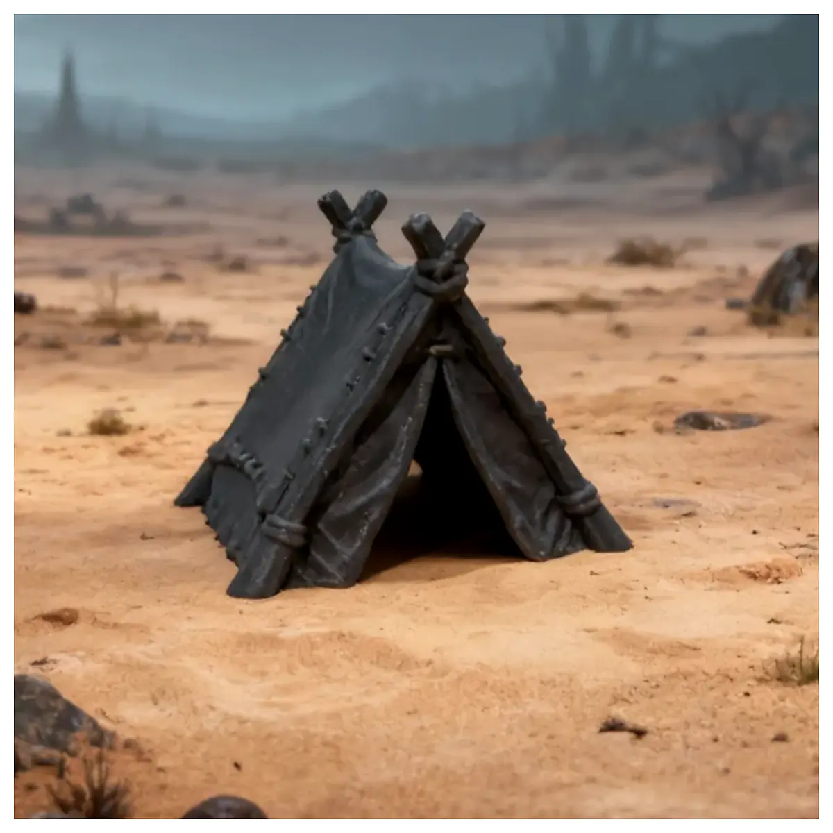 Orc Tribal Tent D D Terrain Small Scale Miniature Terrain Outdoor Props RPG Game Accessories