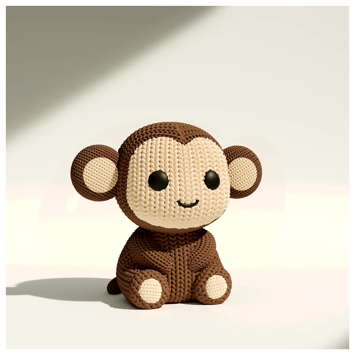 Knitted Monkey Plush Toy Soft Animal Stuffed Gift Pet Accessories Replacement Parts Repair