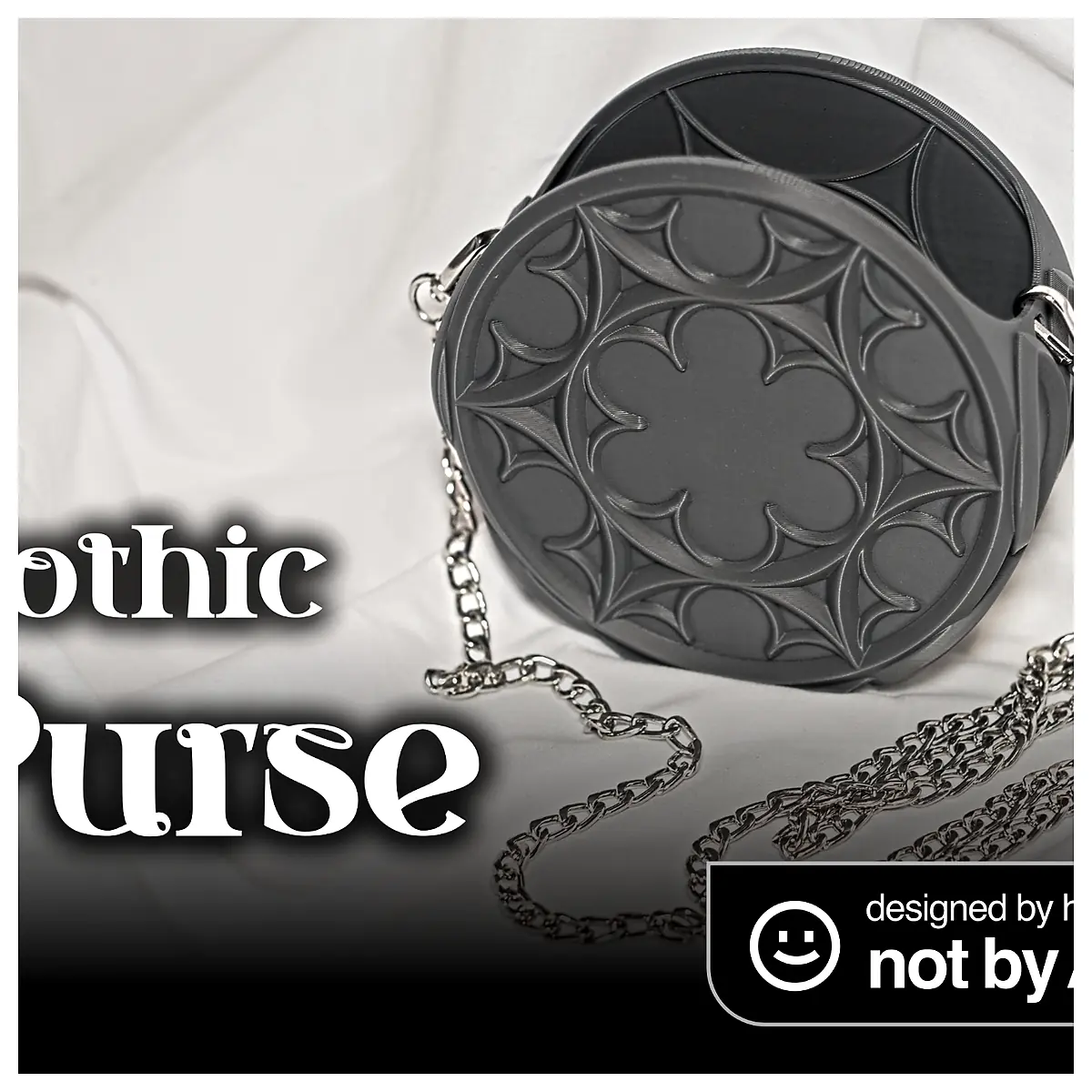 Gothic Purse Black Elegant Vintage Repair Parts Accessories