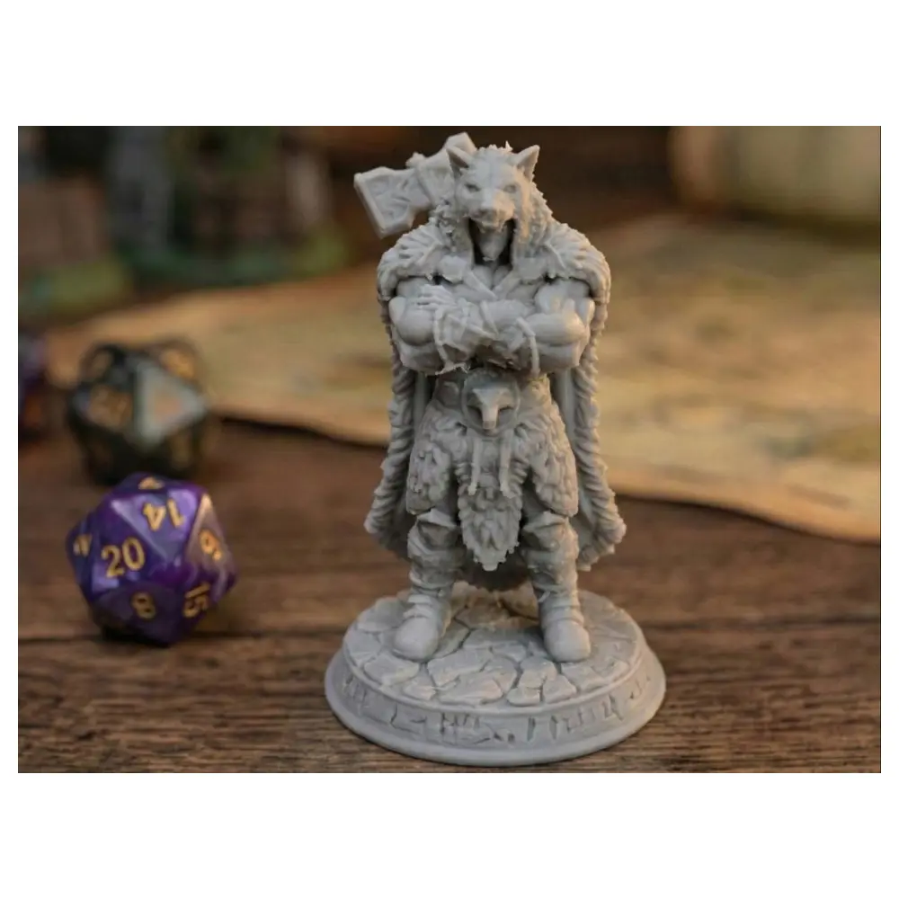 Barbarian Wolf Pelt 32mm Model Miniature Figure Battle Game Accessories Universal Parts Replacement