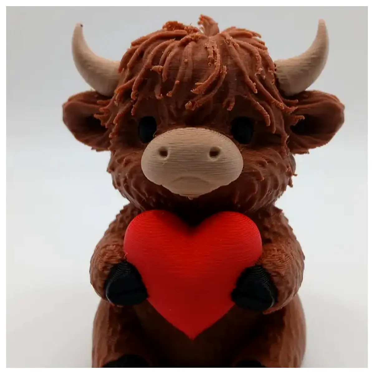 Highland Cow Gift Valentine s Day Plush Toy Softie Decoration Festive Gift Plushie