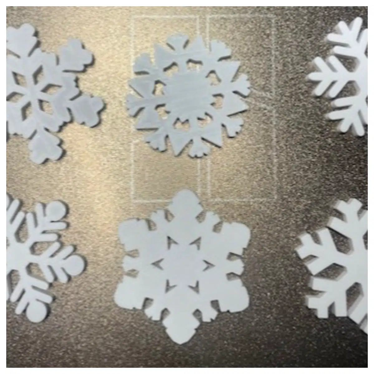 Snowflakes Winter Snow Simulation Ice Toys Kids Snowflake Set Outdoor Snow Play Indoor Snowflake Game Decorative Snowflakes Snowflake