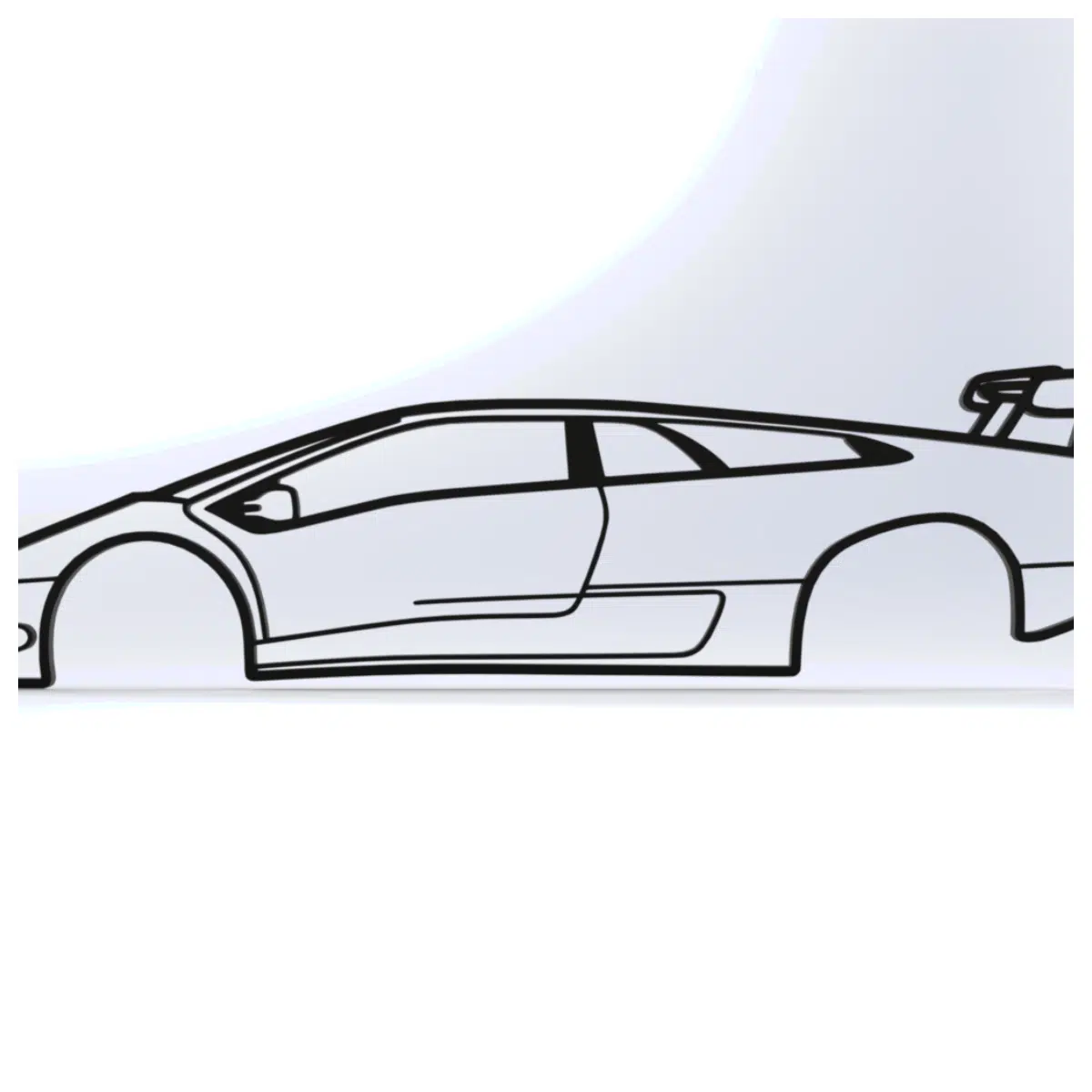 Lamborghini Diablo Outline Wall Art Car Poster Decor Racing Art Print Automotive Wall Decor Classic Sports Car Poster Garage Decor Speed Art