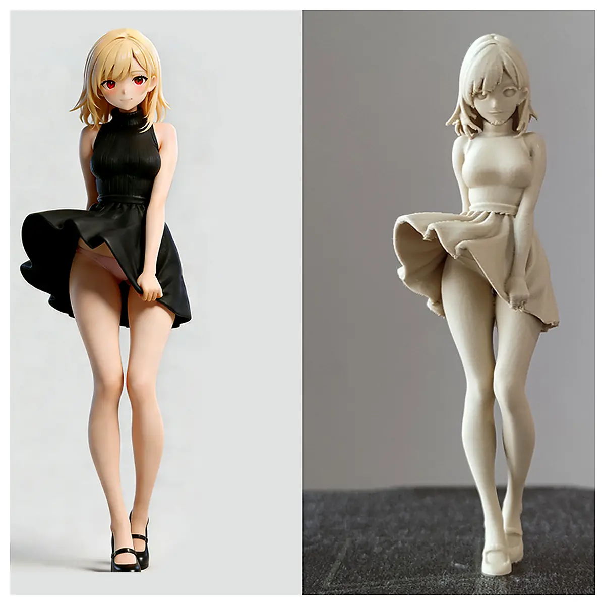 Anime Girl Figure Toy Collectible Display Model Replacement Parts Repair Accessories