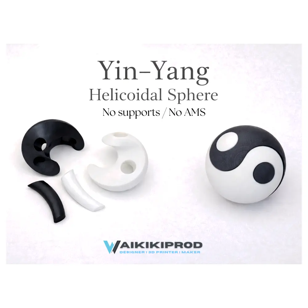 Yin Yang Helical Sphere Energy Device Feng Shui Decor Meditation Yoga Art Balance