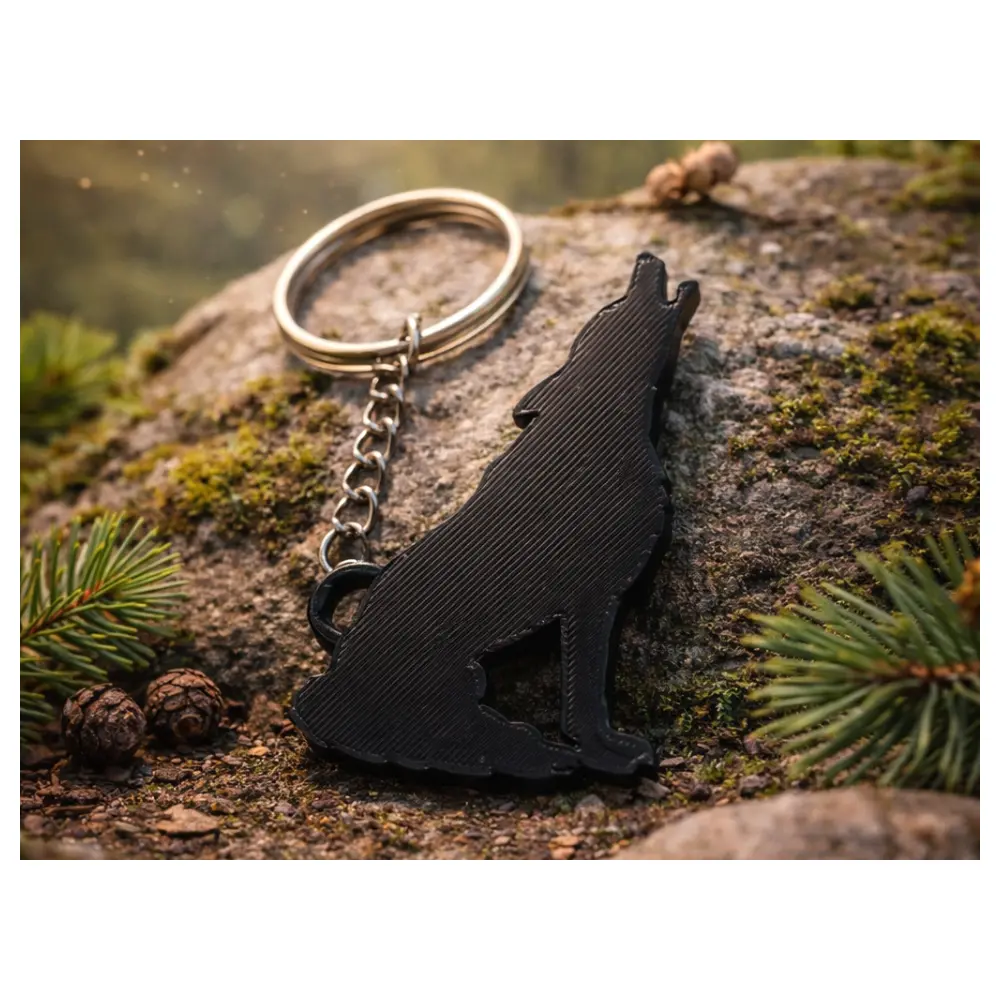 Wolf Keychain Animal Pendant Dog Lover Gift Cute Wolf Paw Charms Keyring Animal Accessory Wolf Design