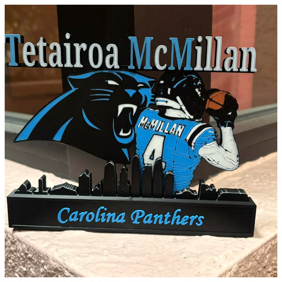 Tetraio McMillan Carolina Panthers Signed Jersey Football Apparel Player Gear Training Top Collectible Fan Gear