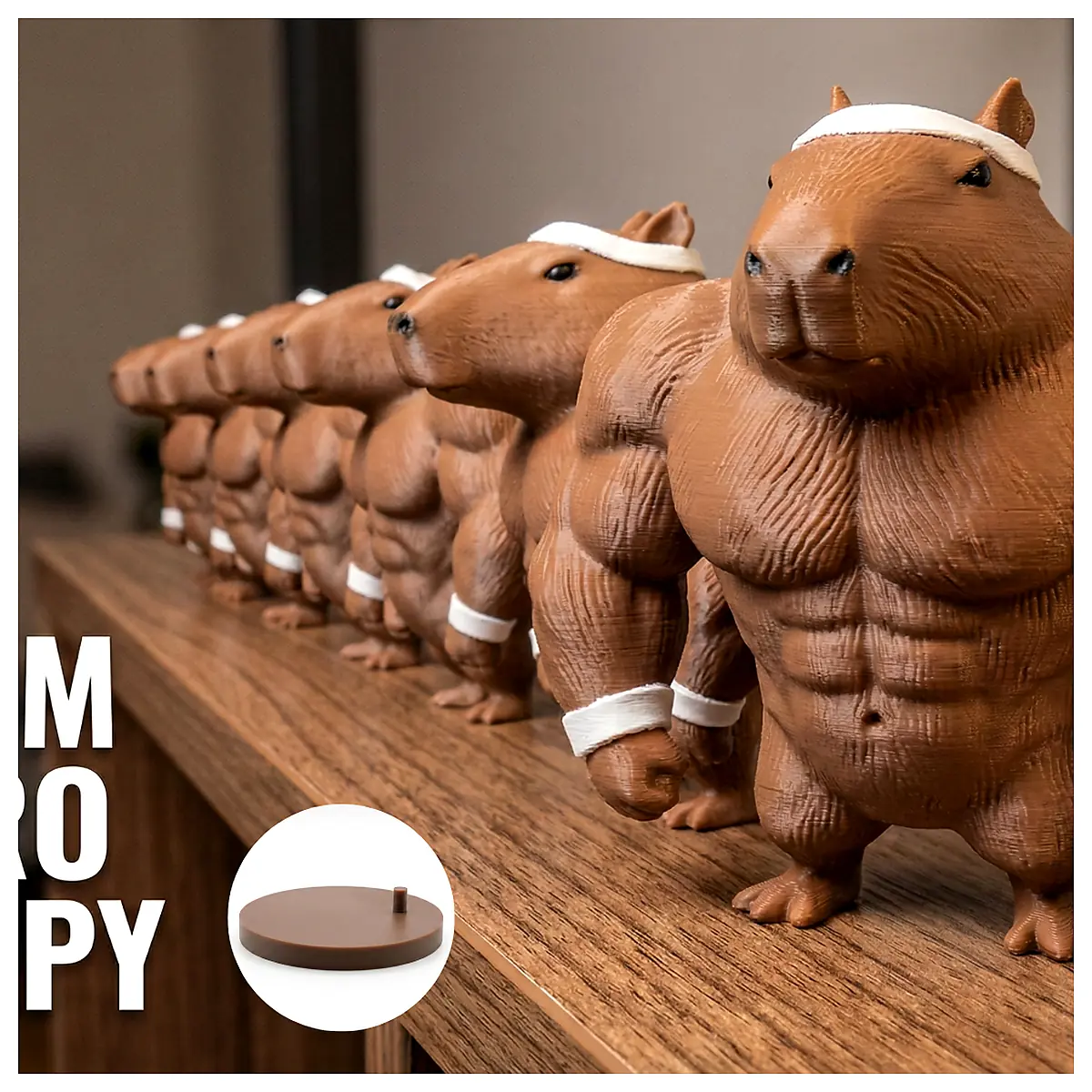 Gym Bro Capybara Fitness Accessories Parts Repair Universal Global