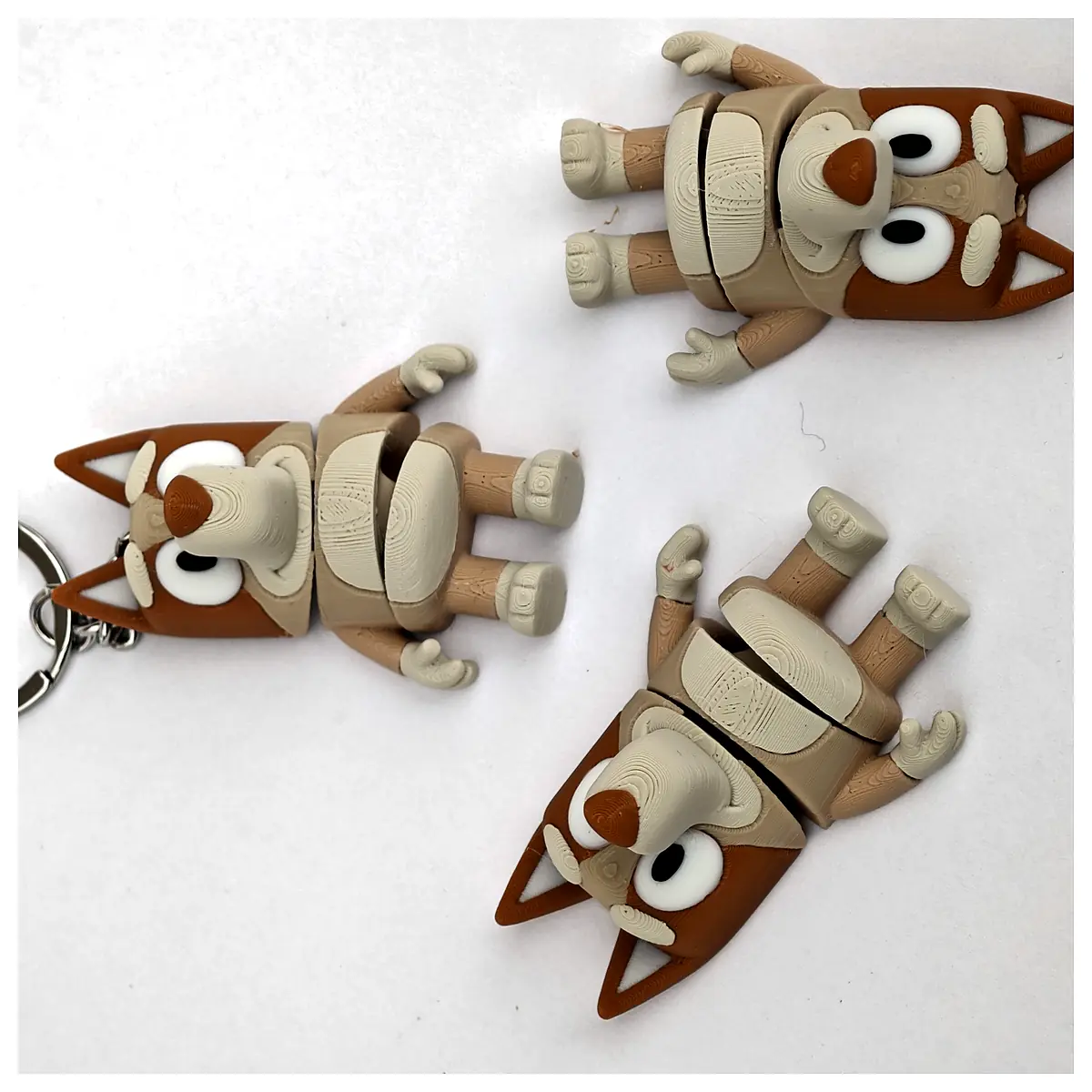 Bluey Dog Toy Flexible Figure Pet Dog Collectible Bluey Articulated Dog Parts Repair Accessories