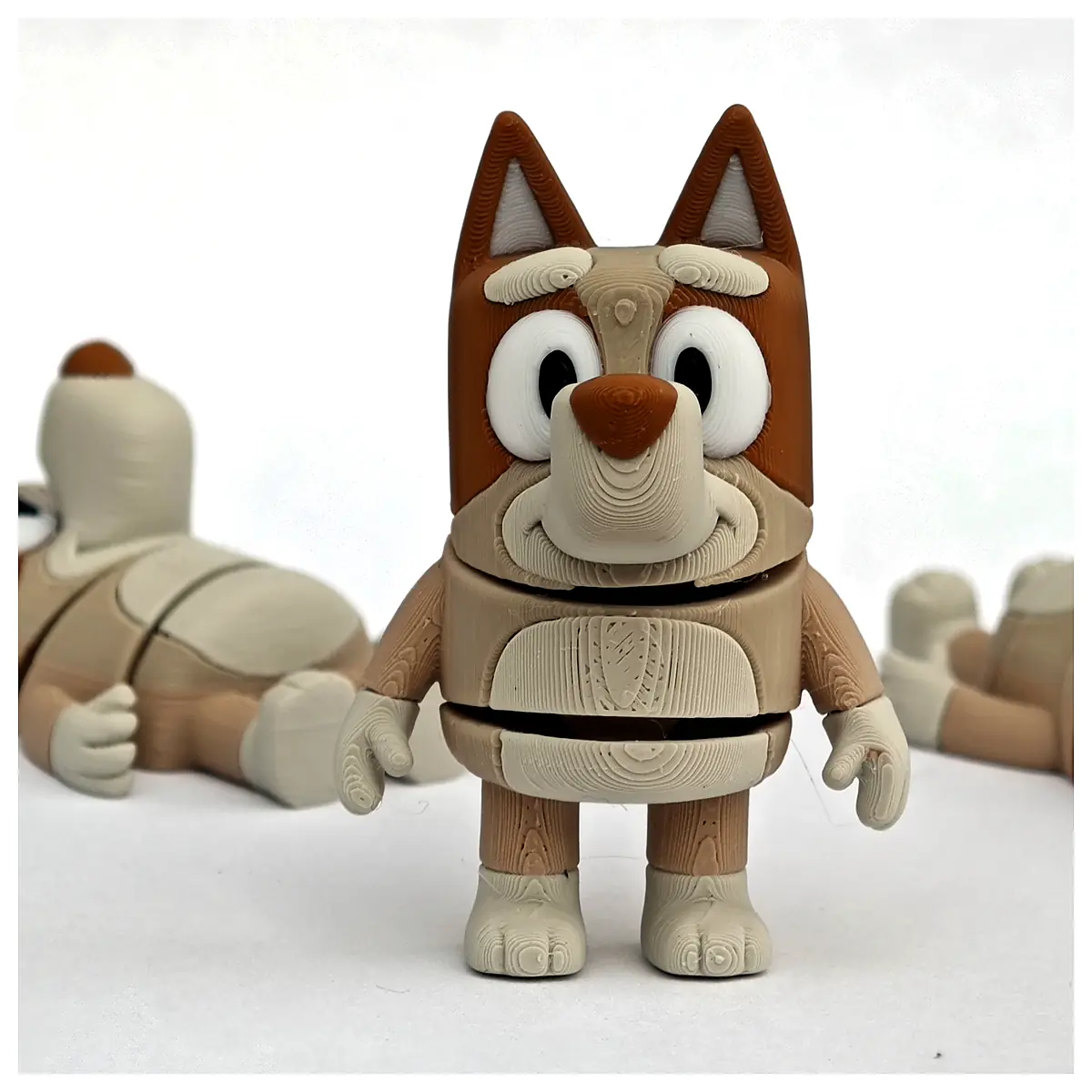 Bluey Dog Toy Flexible Figure Pet Dog Collectible Bluey Articulated Dog Parts Repair Accessories