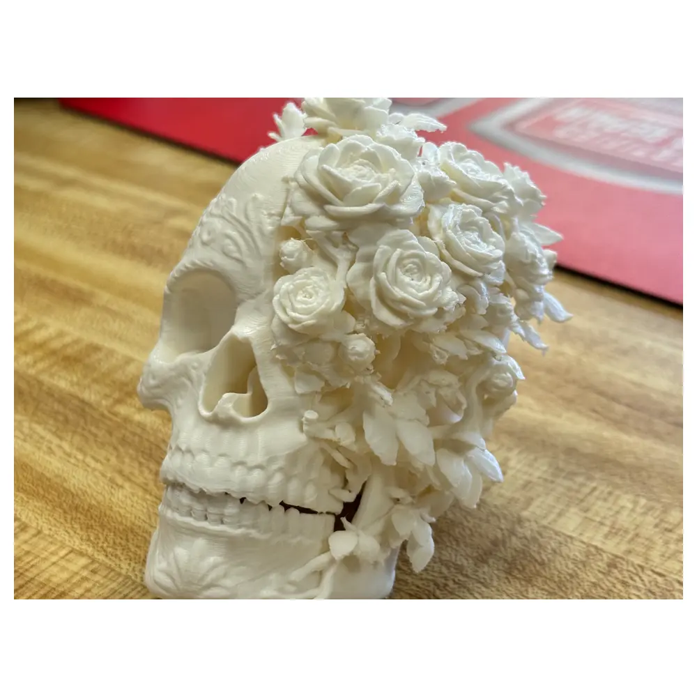 Floral Skull Decor Tombstone Memorial Skulls Flowers Graveyard Decoration Cemetery Supplies Universal Replacement Parts Repair