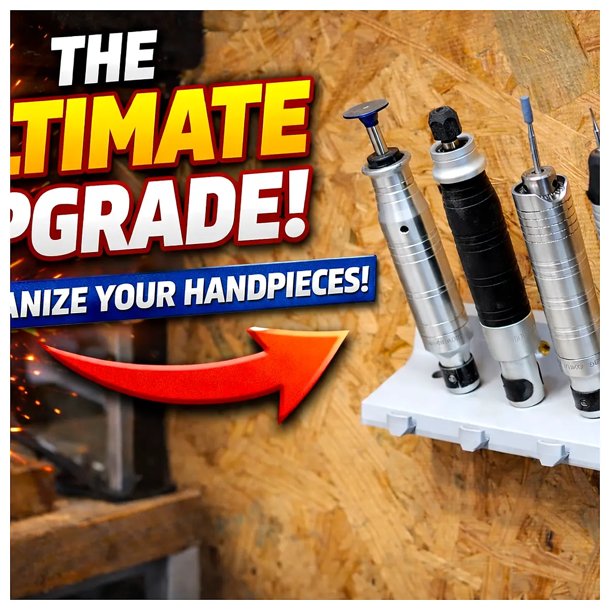 Handpiece Organizer Holder Tool Storage Parts Organizer Repair Accessories Universal Fit Multi Purpose