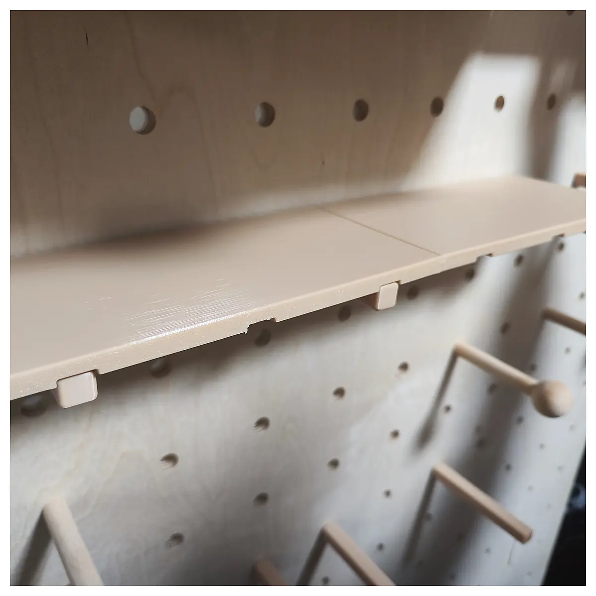 Pegboard Shelf Wall Storage Organizer Multi Tiered Shelves Display Rack Hanging Storage Solutions