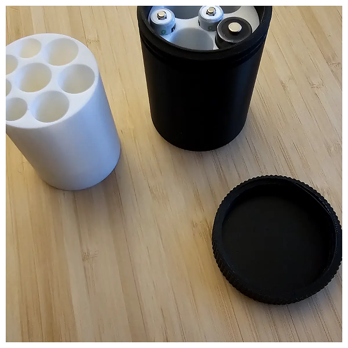 Battery Screw Top Container Inserts Battery Box Storage Container Battery Holder Parts Accessories