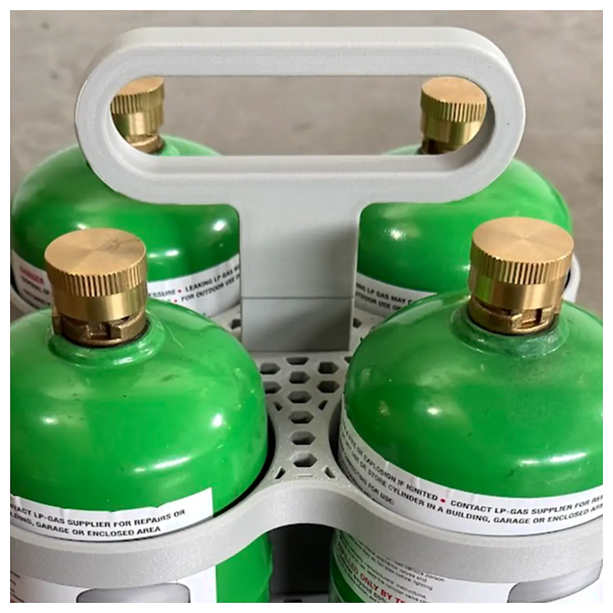 Propane Cylinder Caddy 1LB Bottles Mobile Cart Transport Storage Repair Parts