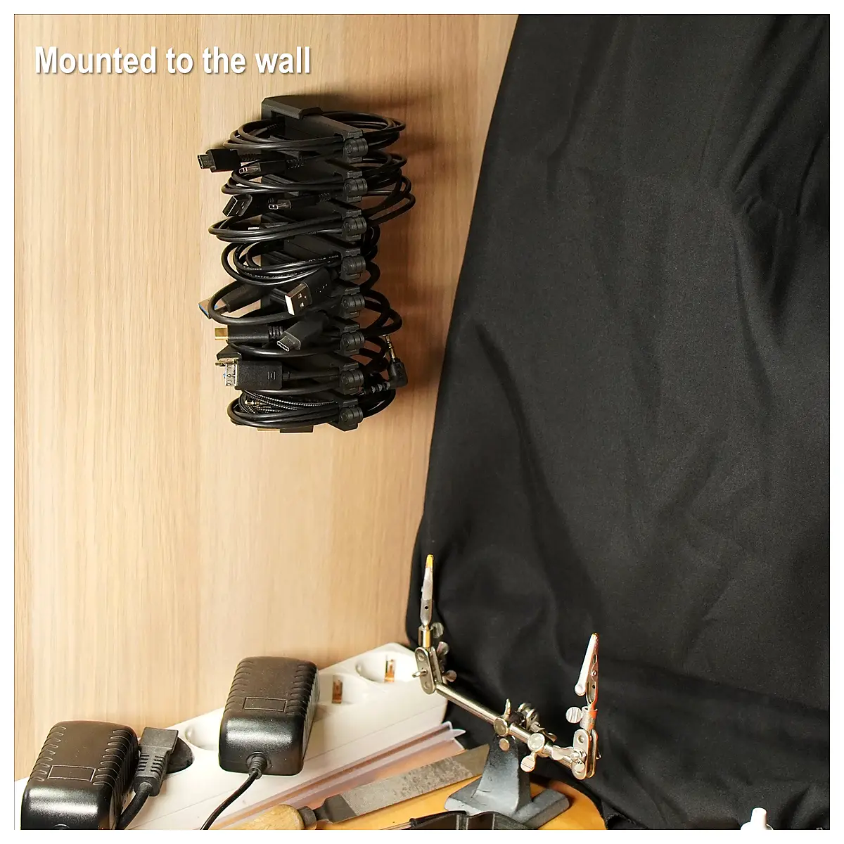 Cable Organizer Cable Management System Wire Storage Box Cable Ties Cord Wraps Home Office Organization Accessories