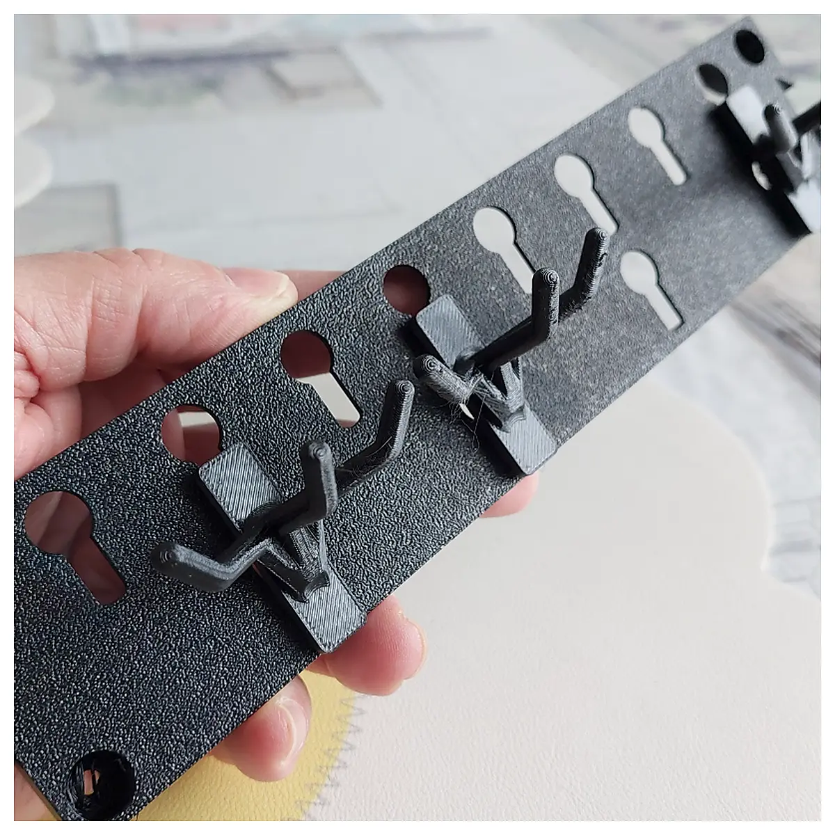 Tool Hook Trio Wall Organizer Workroom Storage Multi Function Hanging Hooks Tool Rack