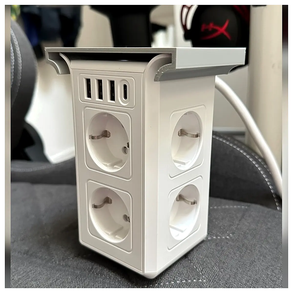 Under Desk Power Strip Holder Cable Organizer Computer Stand Cord Management Accessory Repair Parts